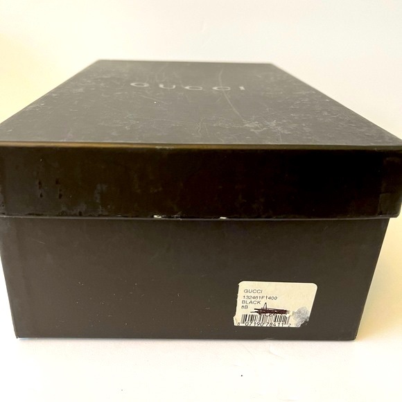 Gucci Glossy Patent Stiletto High Heels, Black, size 8 - Picture 7 of 9